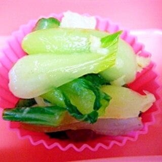 青梗菜の塩麹生姜和え